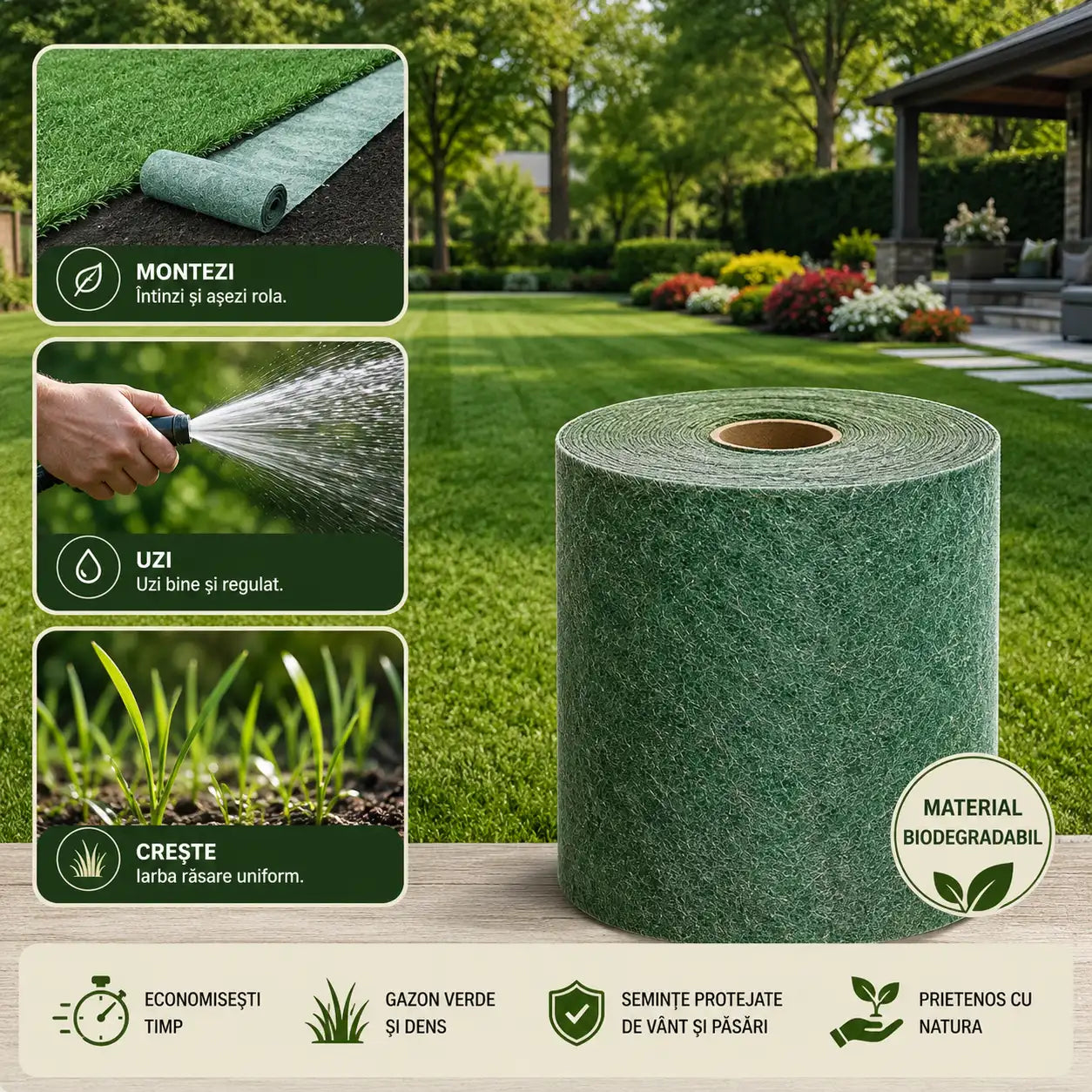 Rolă Cu Semințe XXL RollGrass™